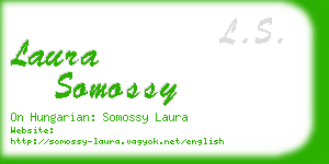 laura somossy business card